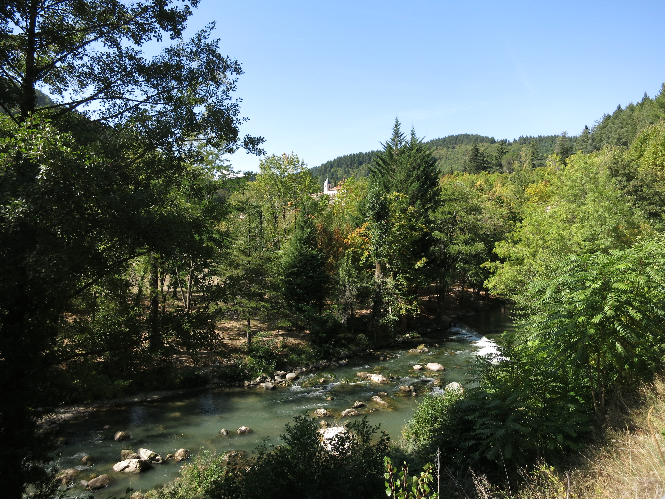 Avène et l'a vallée de l'Orb, suvie sur 15 km